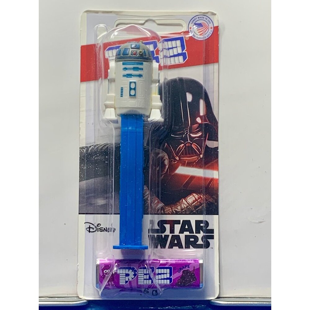 Star Wars R2-D2 PEZ Dispenser With Grape Candy In Original Packaging